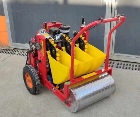 qualidade  Hand push 3-6rows gasoline engine seed planting garlic planting machine gasoline garlic seeder planter fábrica
